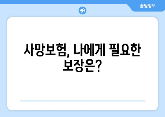 사망정기보험 가입 전 꼭 알아야 할 7가지 필수 정보 | 보장 분석, 가입 전 확인 사항, 주의 사항