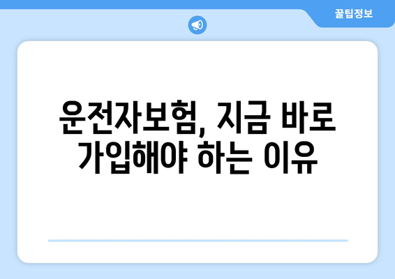 운전자보험 필수! 나에게 맞는 보장은? | 운전자보험, 보장 내용, 필요성, 가입 가이드