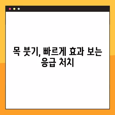 목이 부었을 때 붓기를 가라앉히는 꿀팁| 빠르게 효과 보는 5가지 방법 | 목 붓기, 림프절 붓기, 부종 해소, 치료 팁