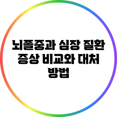 뇌졸중과 심장 질환: 증상 비교와 대처 방법